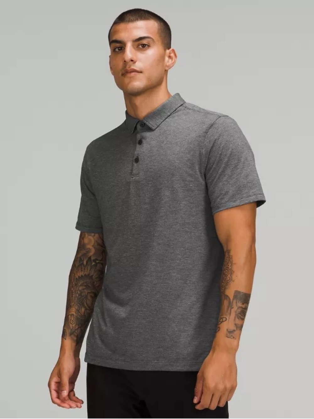 Lululemon Evolution Polo Gray Men’s size Small